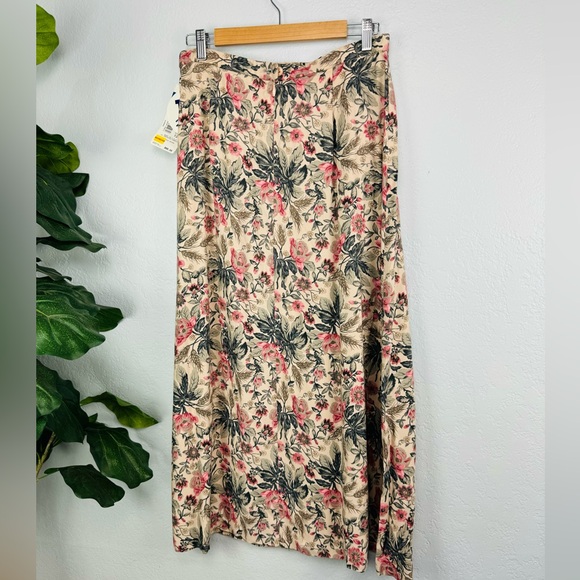 NWT Pendleton Floral Shabby Chic Cottage Core Long Maxi Skirt Blush Pink - Picture 5 of 11